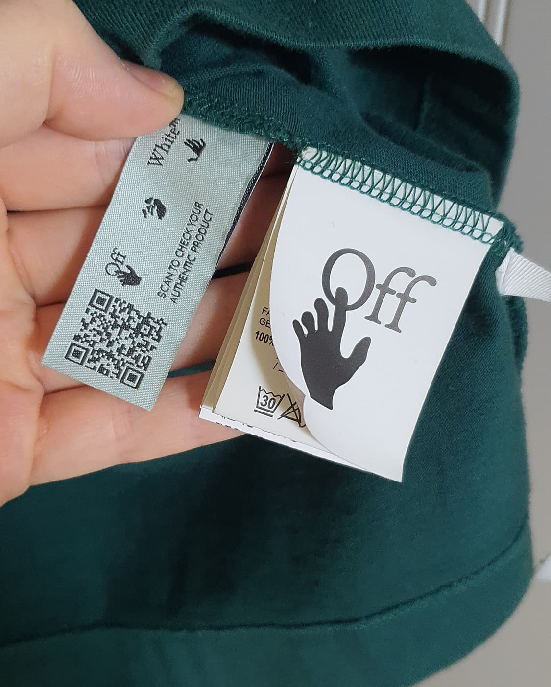 오프화이트 카라바조 오버핏 티셔츠  상품이미지3