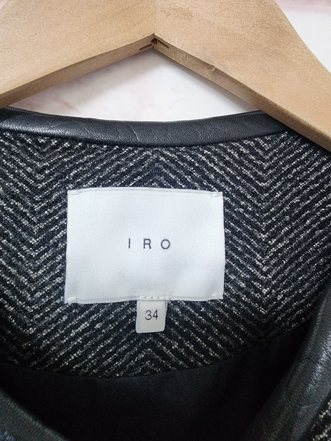 IRO 헤링본 가죽 코트
 상품이미지4
