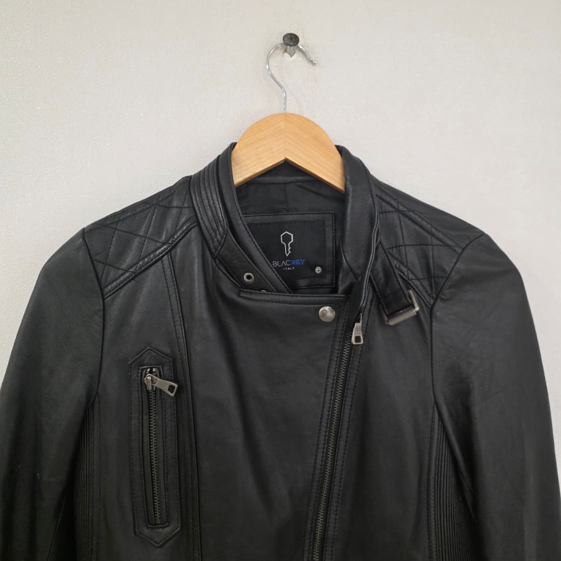 블랙키 이태리 램 스킨 라이더 자켓 55 상품이미지3