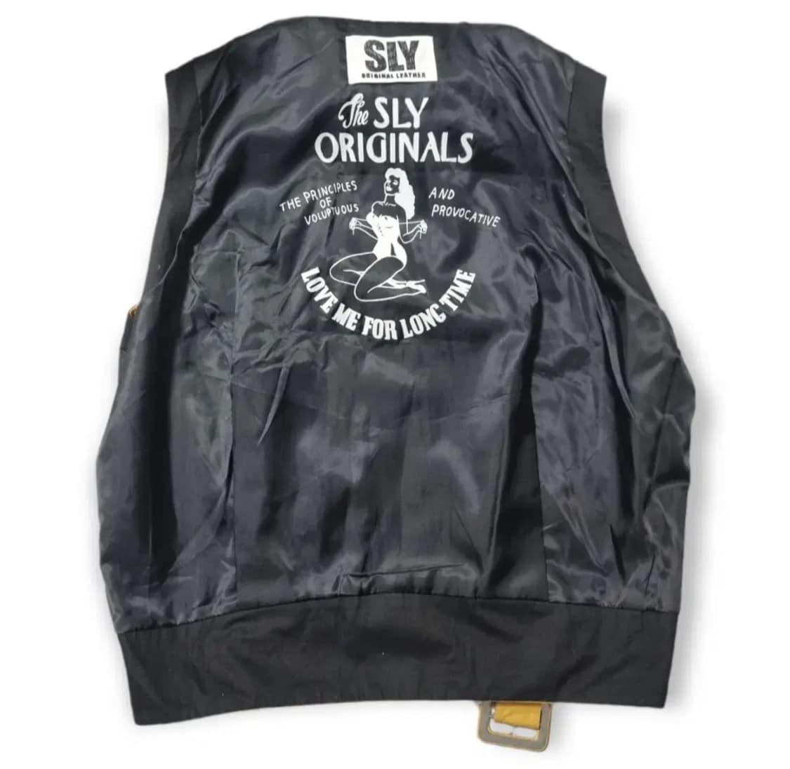sly 가죽자켓 가죽조끼 라이더자켓 하라주쿠자켓 펑크룩 램스킨자켓 상품이미지4