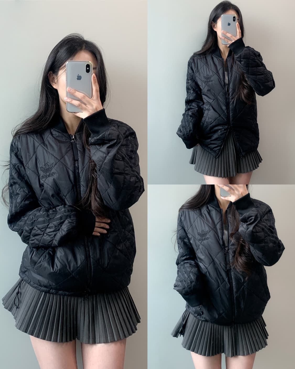 아디다스 퀼팅 점퍼 상품이미지1