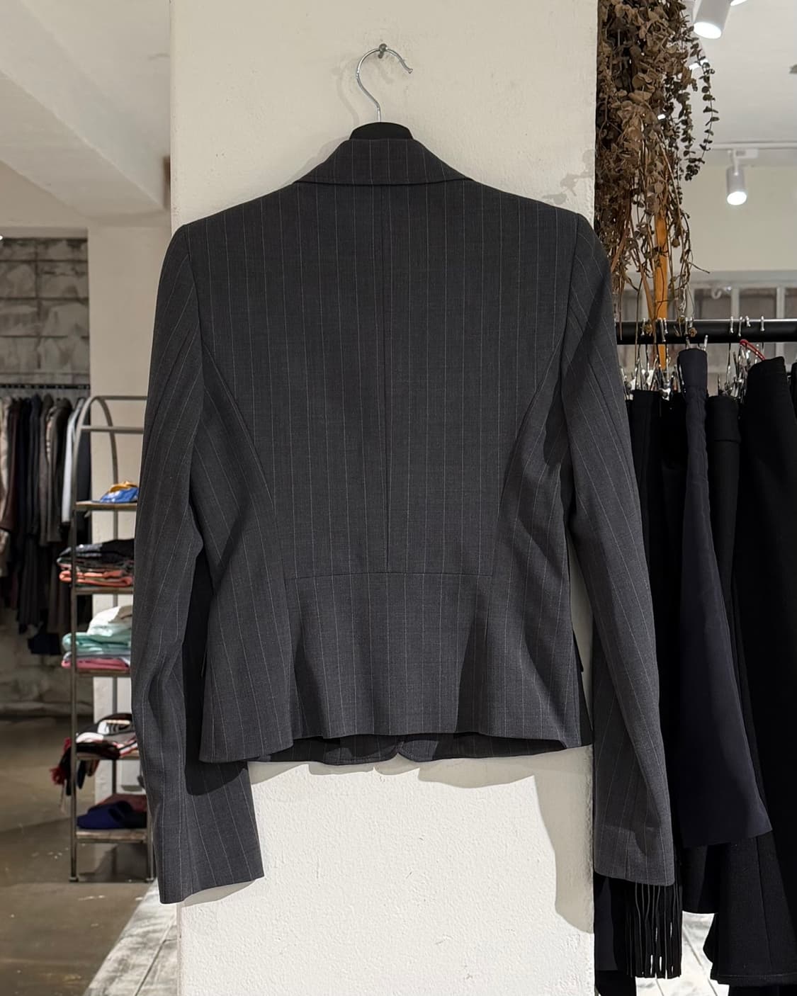 갈리아노 차콜 핀스트라이프 블레이저 상품이미지6