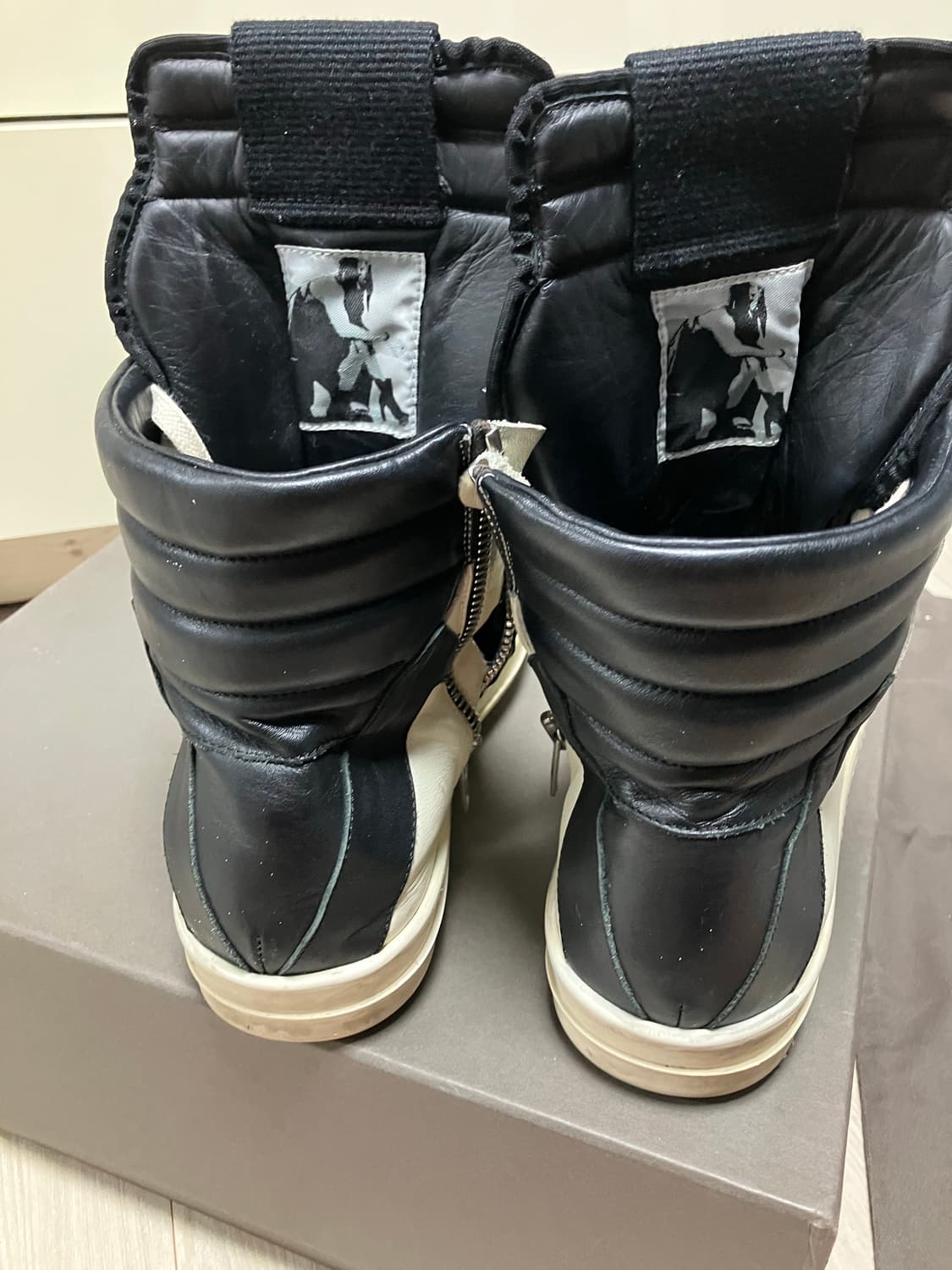 [41] 릭오웬스 지오바스켓 모노크롬 밀크블랙 상품이미지7