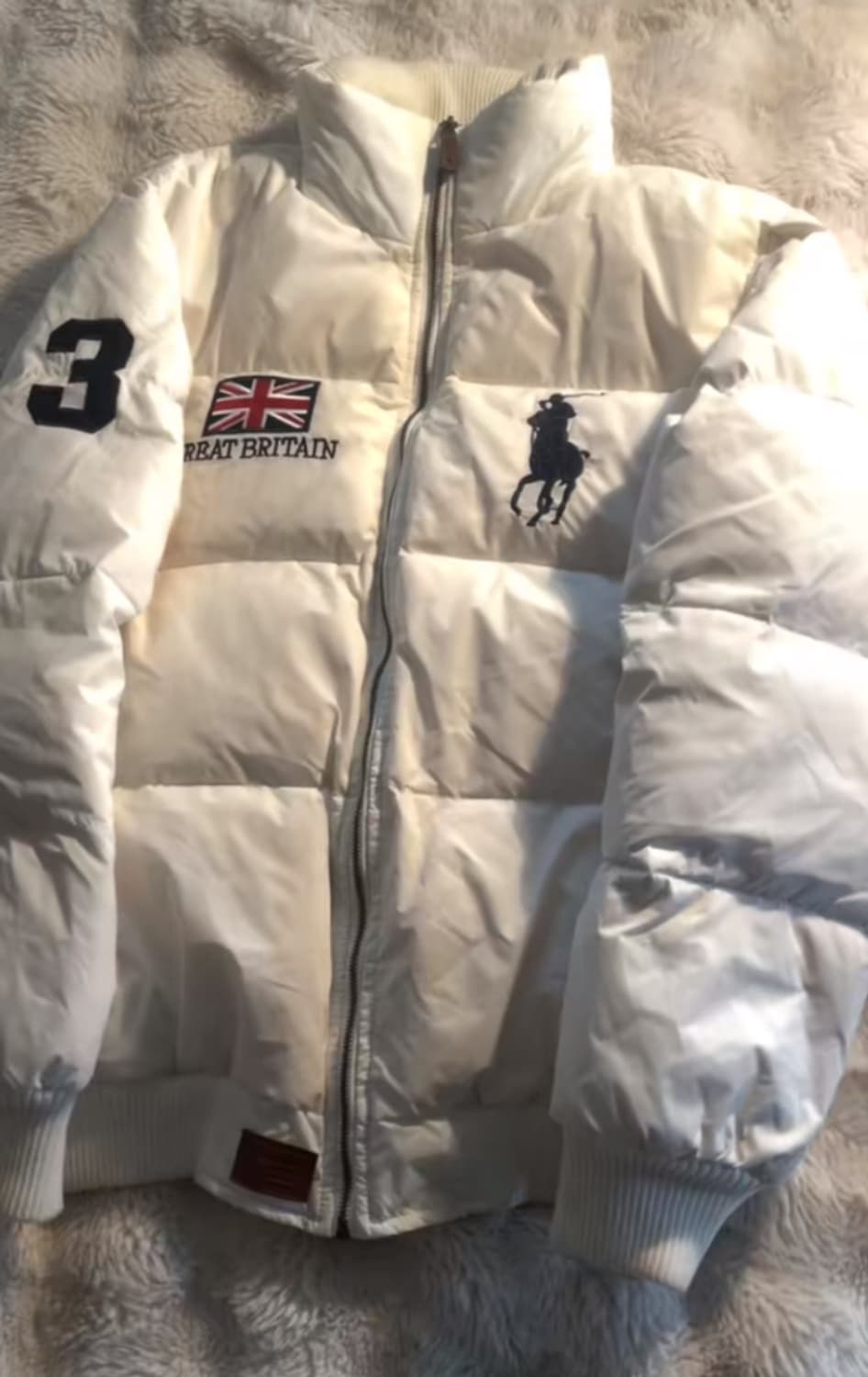 폴로 빅포니패딩 구해요 블랙/흰색  상품이미지1