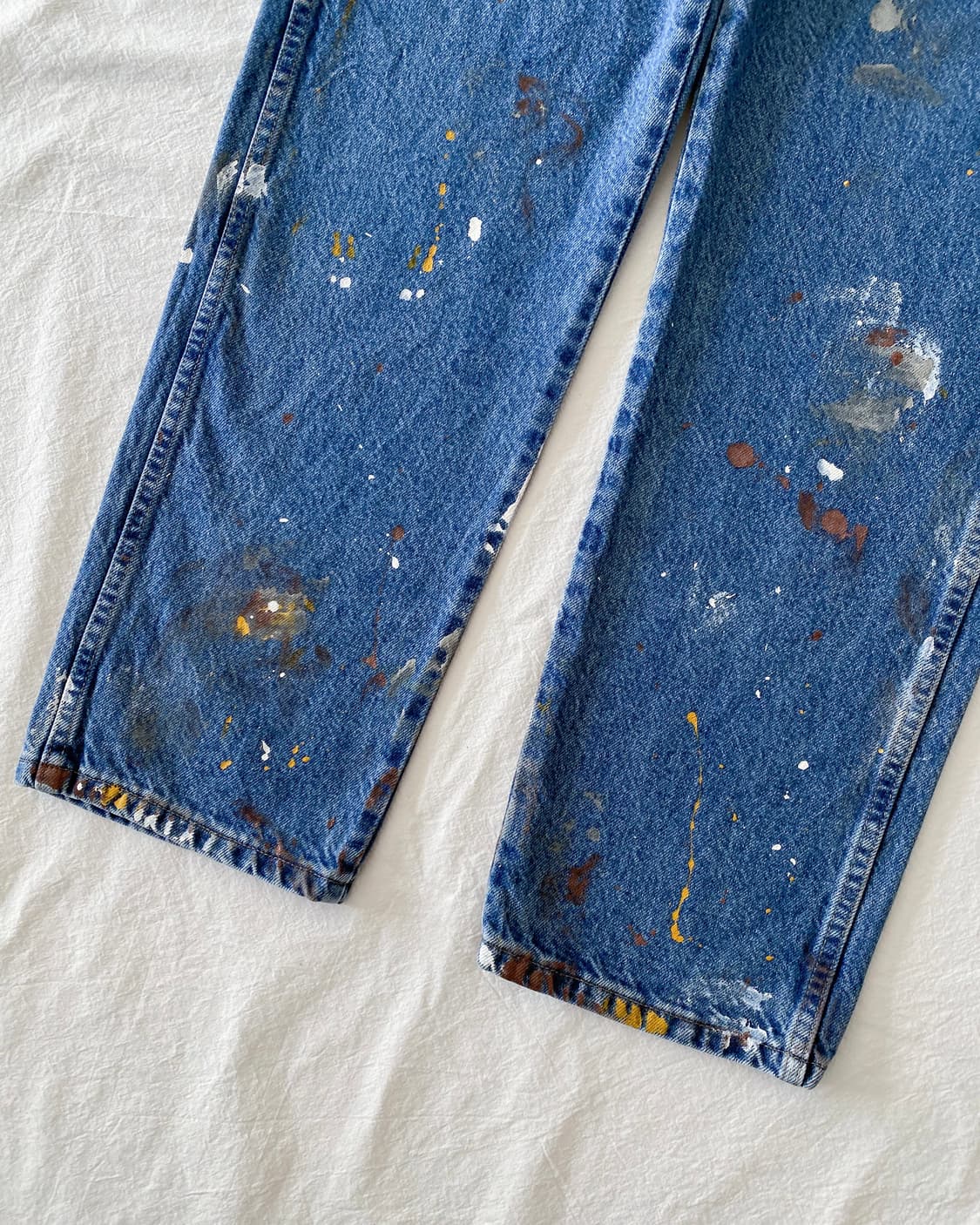 랭글러 페인팅 데님 팬츠 상품이미지6