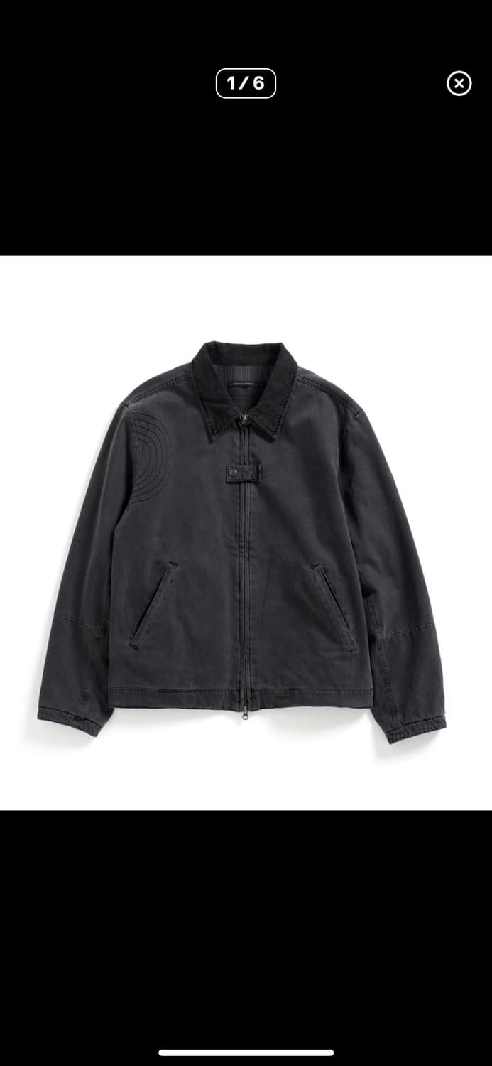 해칭룸 Denim Work Jacket Dyed Blue Grey 상품이미지1