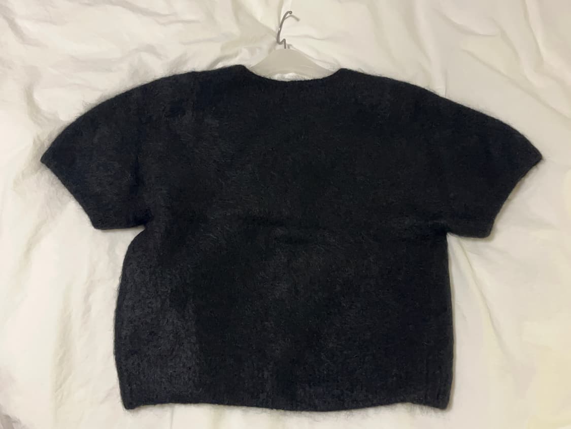 ORE Shaggy Half Sleeve 오어 니트 가디건 상품이미지4