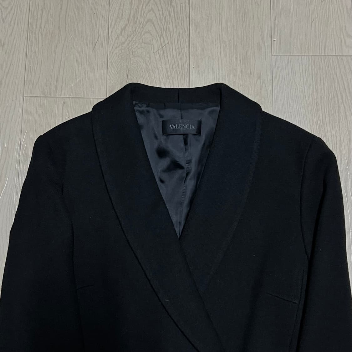 발렌시아 여성 모직 더블 블레이저 정장자켓 [블랙] S/90 상품이미지2