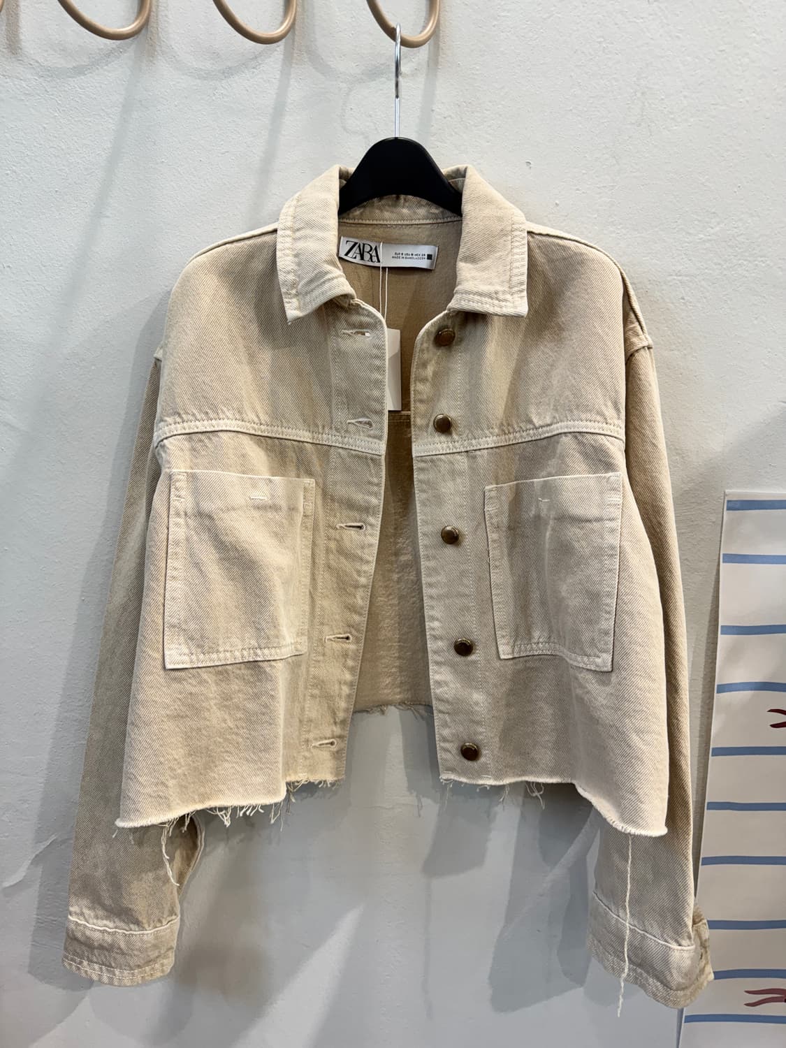 zara 크롭 데님자켓 상품이미지1