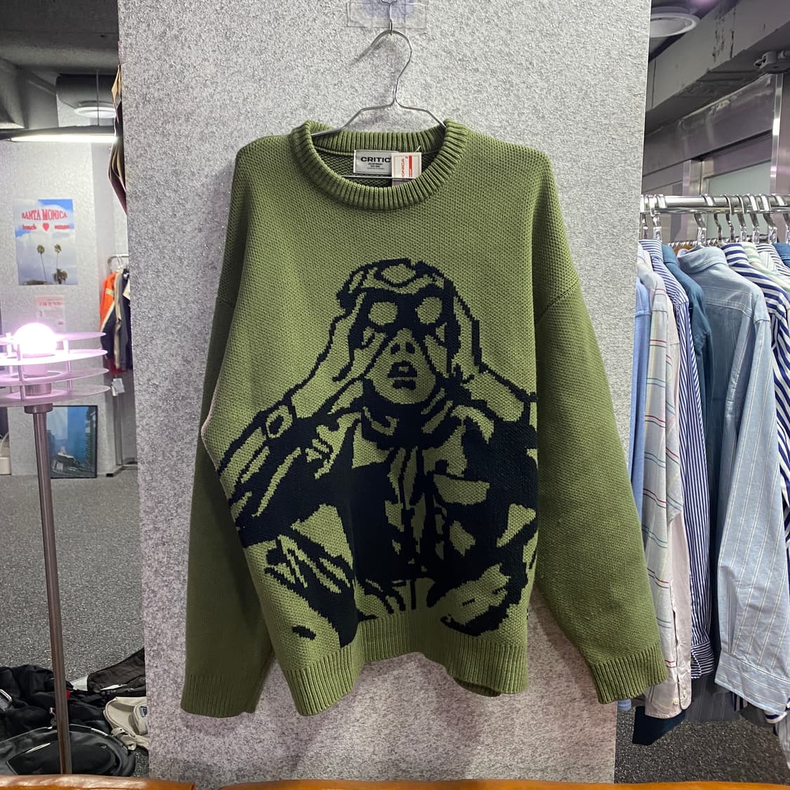크리틱 스카웃보이 카키 올리브 니트 스웨터 B4219  상품이미지2
