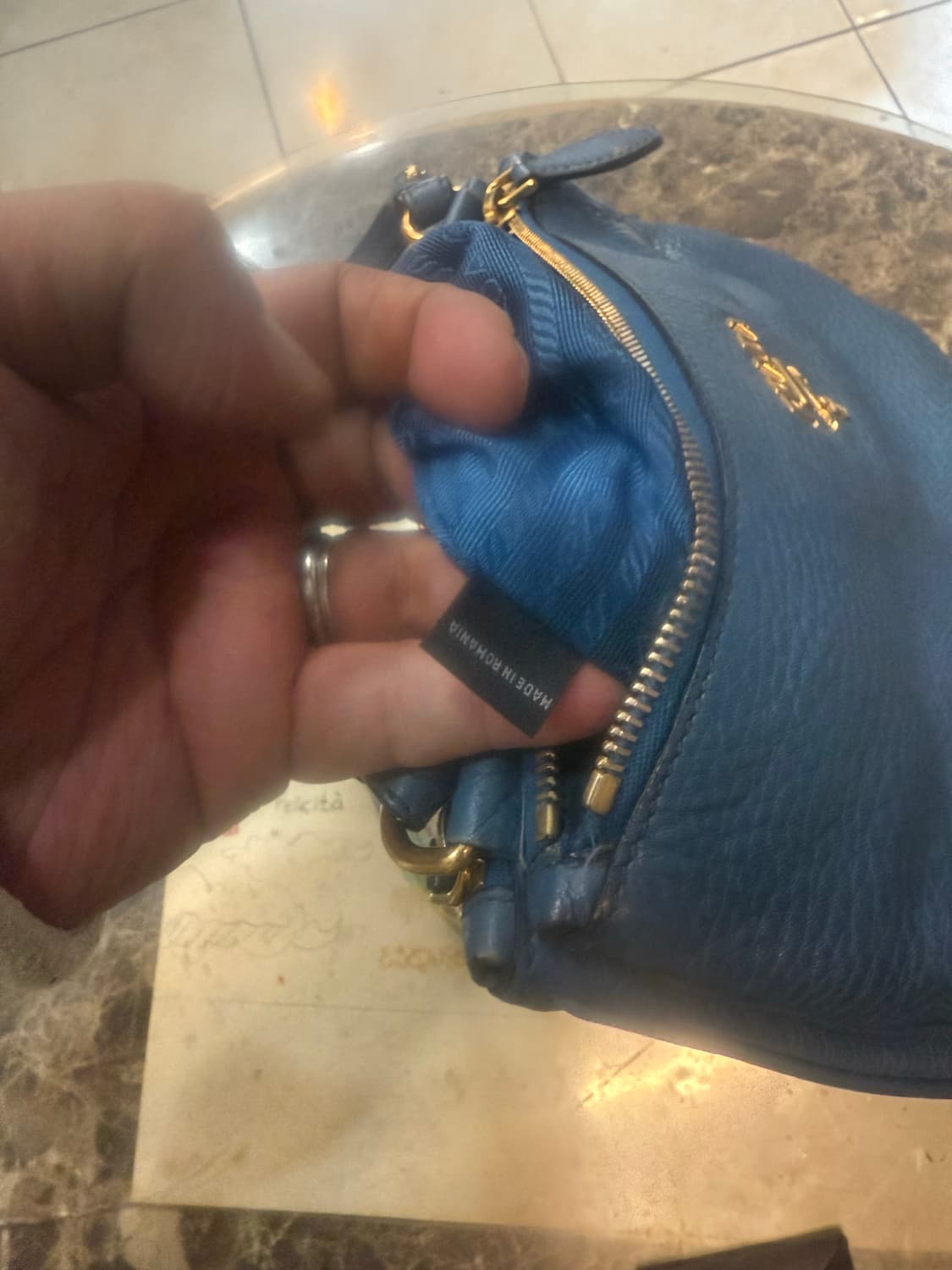 정품 프라다 비텔로 다이노 더블지퍼 크로스백 팝니다 상품이미지8