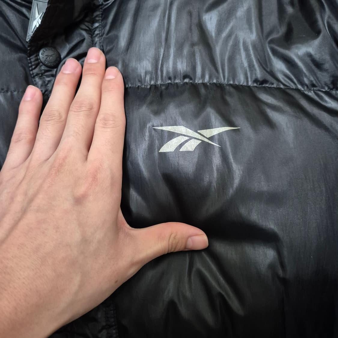 리복 로고 덕다운 올드스쿨 롱패딩 상품이미지4