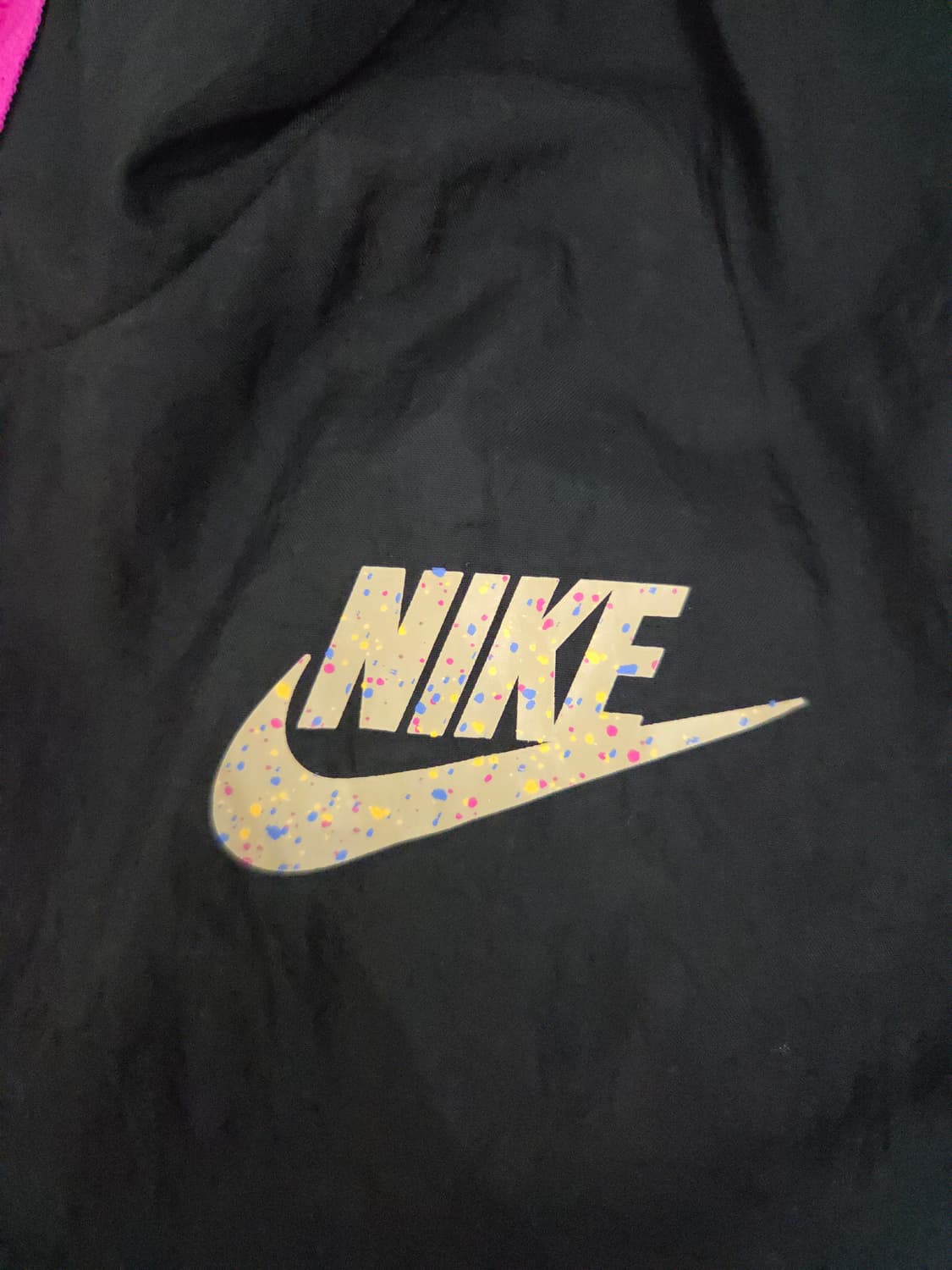 나이키 우먼스 우븐 후드 바람막이 블랙/핑크 상품이미지7