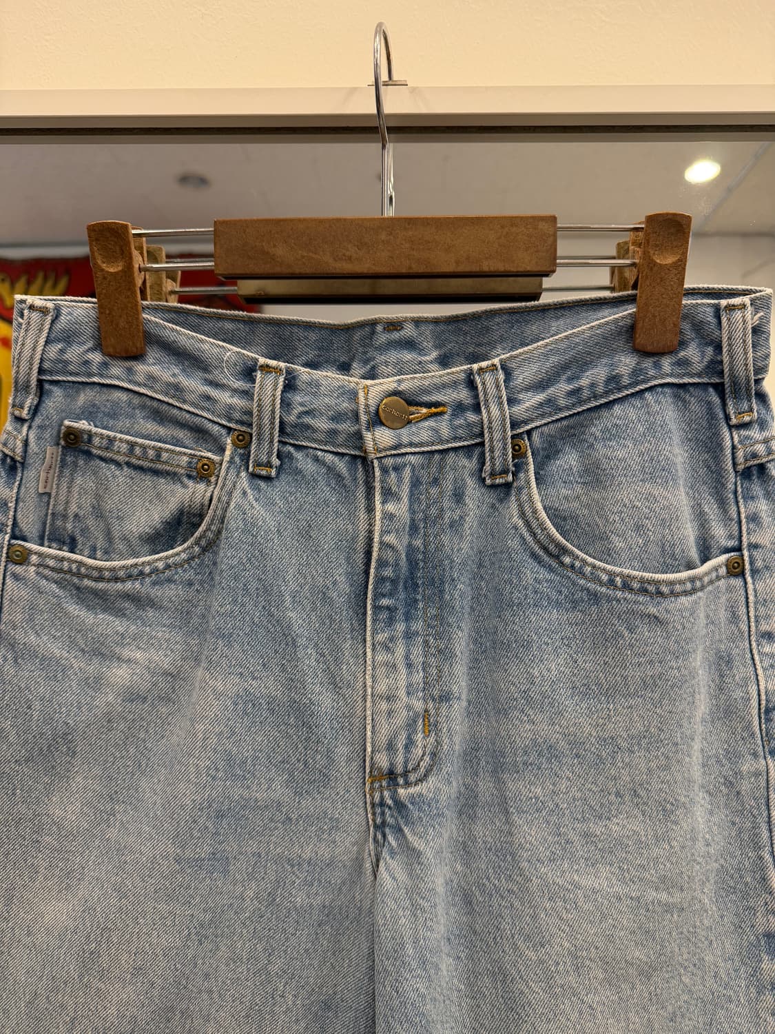 Carhartt 칼하트 컷오프 데님 쇼츠 (31inch) 상품이미지2