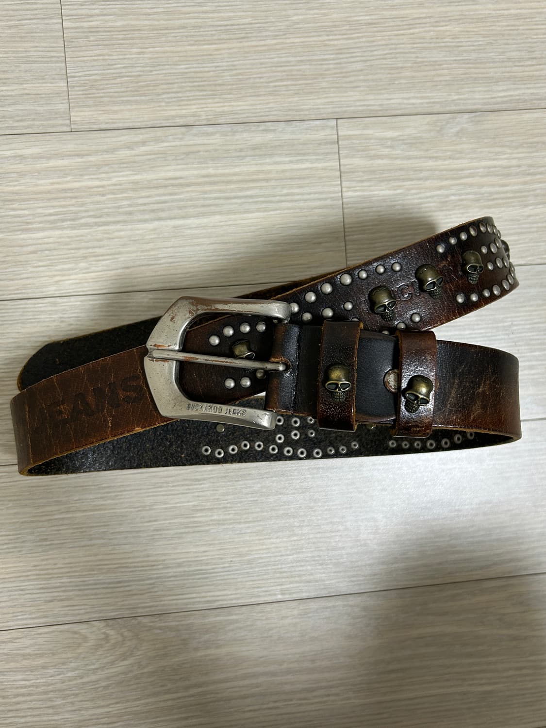 버커루 해골 벨트 상품이미지3