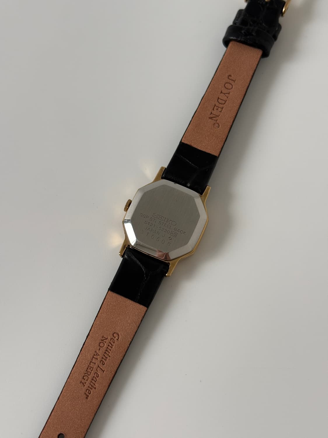 세이코 1980년도 빈티지 시계 보카시 다이얼 골드 옥타곤 쿼츠 여성 상품이미지7