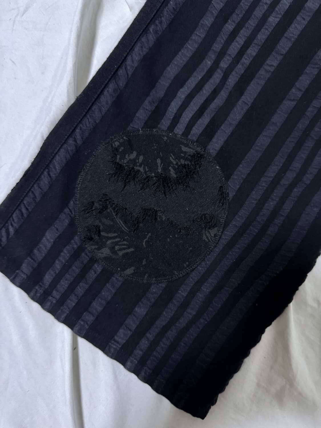 Garcon la raison 패치워크 와이드 크롭 팬츠 아방가르드 상품이미지5