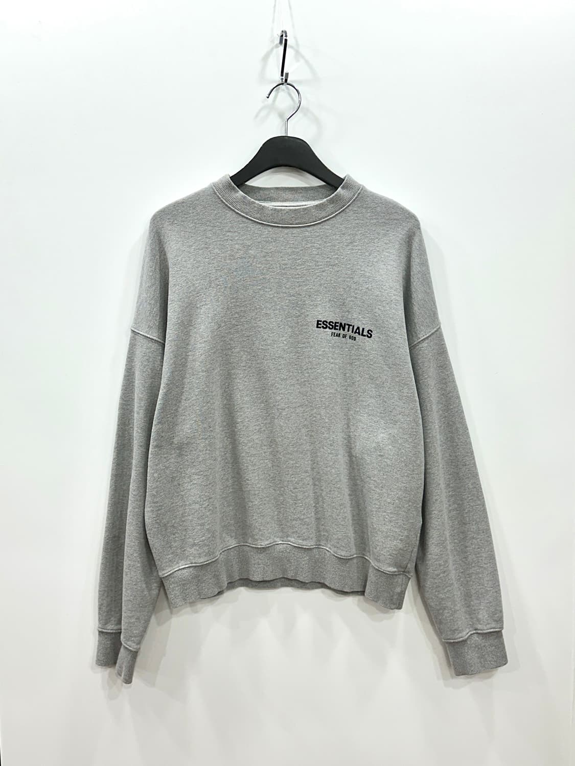피어오브갓 에센셜 로고 맨투맨 그레이 L 상품이미지1