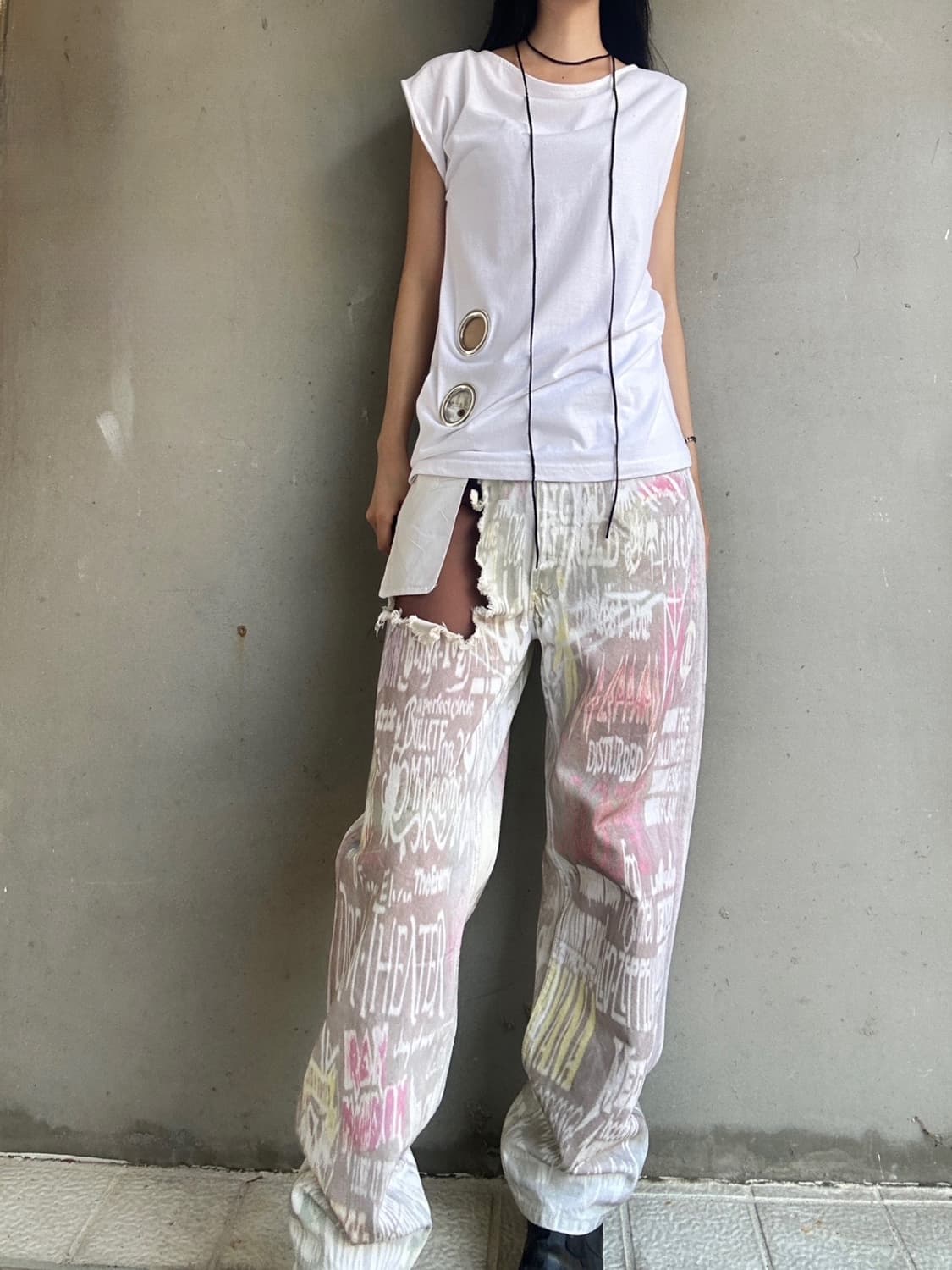 LEVI'S 501 90s custom painted pants  상품이미지6