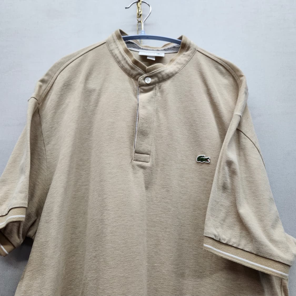 라코스테 로고 헨리넥 반팔카라 6(XL) 상품이미지2