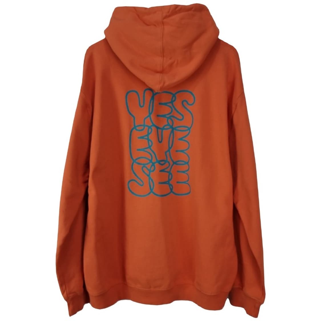 [예스아이씨] (새상품) 빅로고 프린팅 오버핏 후드티 오렌지 M19181 상품이미지3