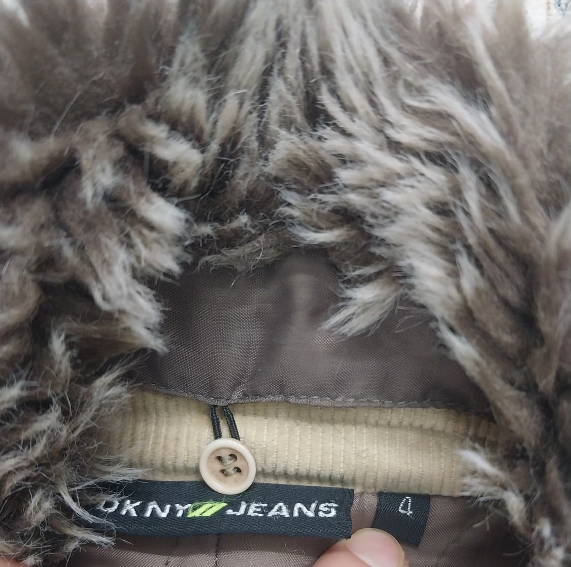 DKNY 코듀로이 퍼 카라 자켓 4 (55까지) (털탈부착가능) 상품이미지3