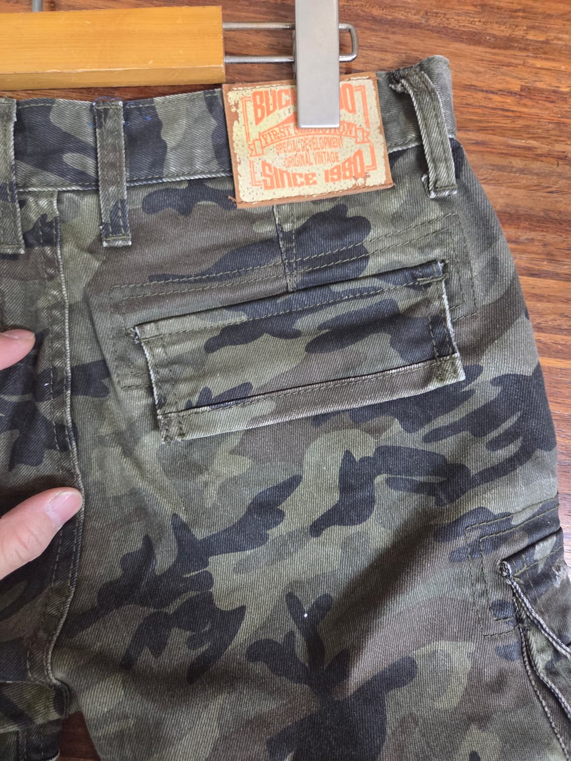 버커루 빈티지 카모 카고 반바지 28 상품이미지3