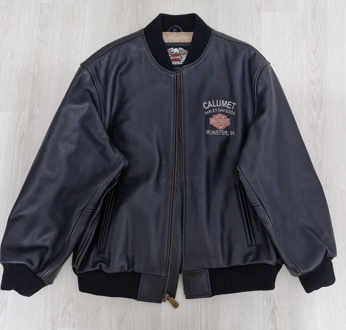 Harley Davidson 가죽 봄버 자켓 상품이미지1