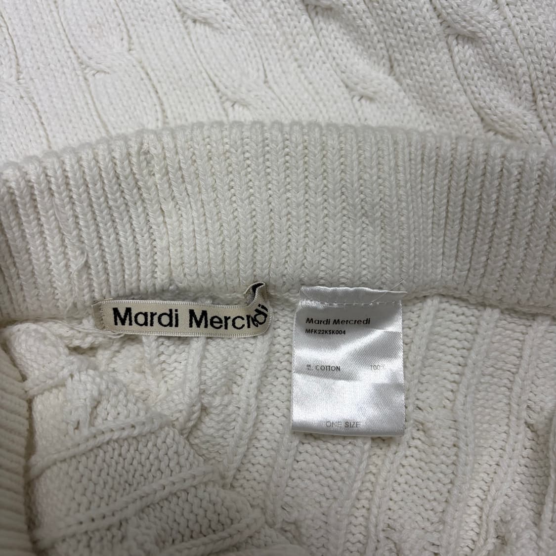 마르디 케이블 니트 스커트[1869] 상품이미지6