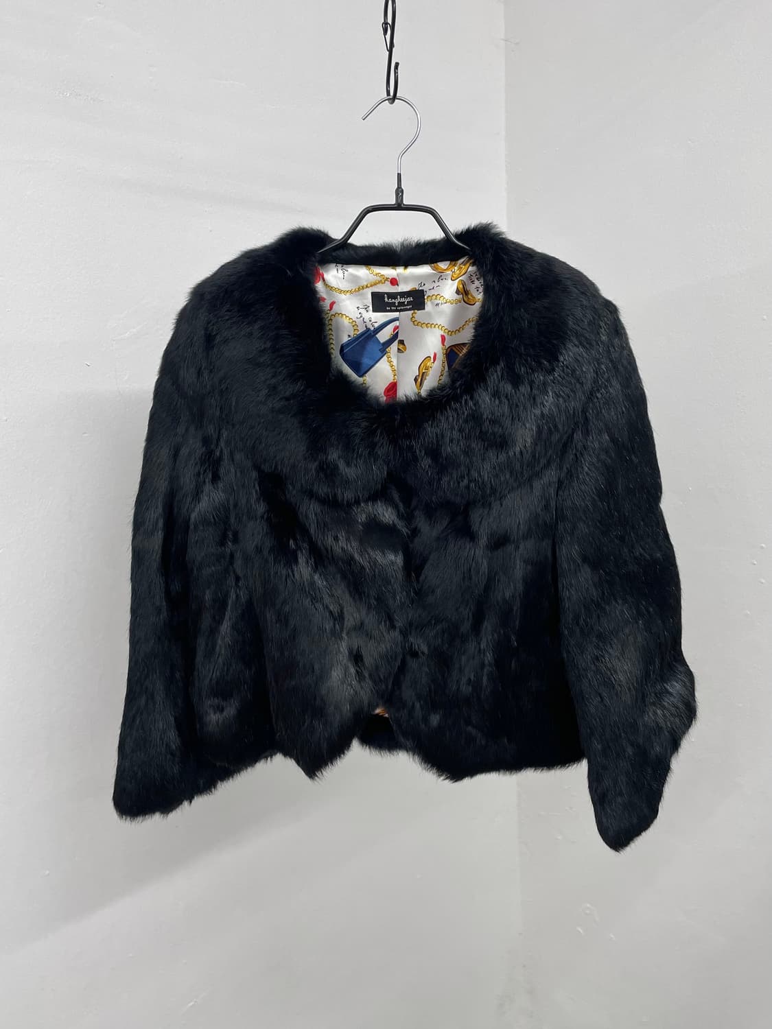 블랙 카라 렉스 퍼자켓 상품이미지1