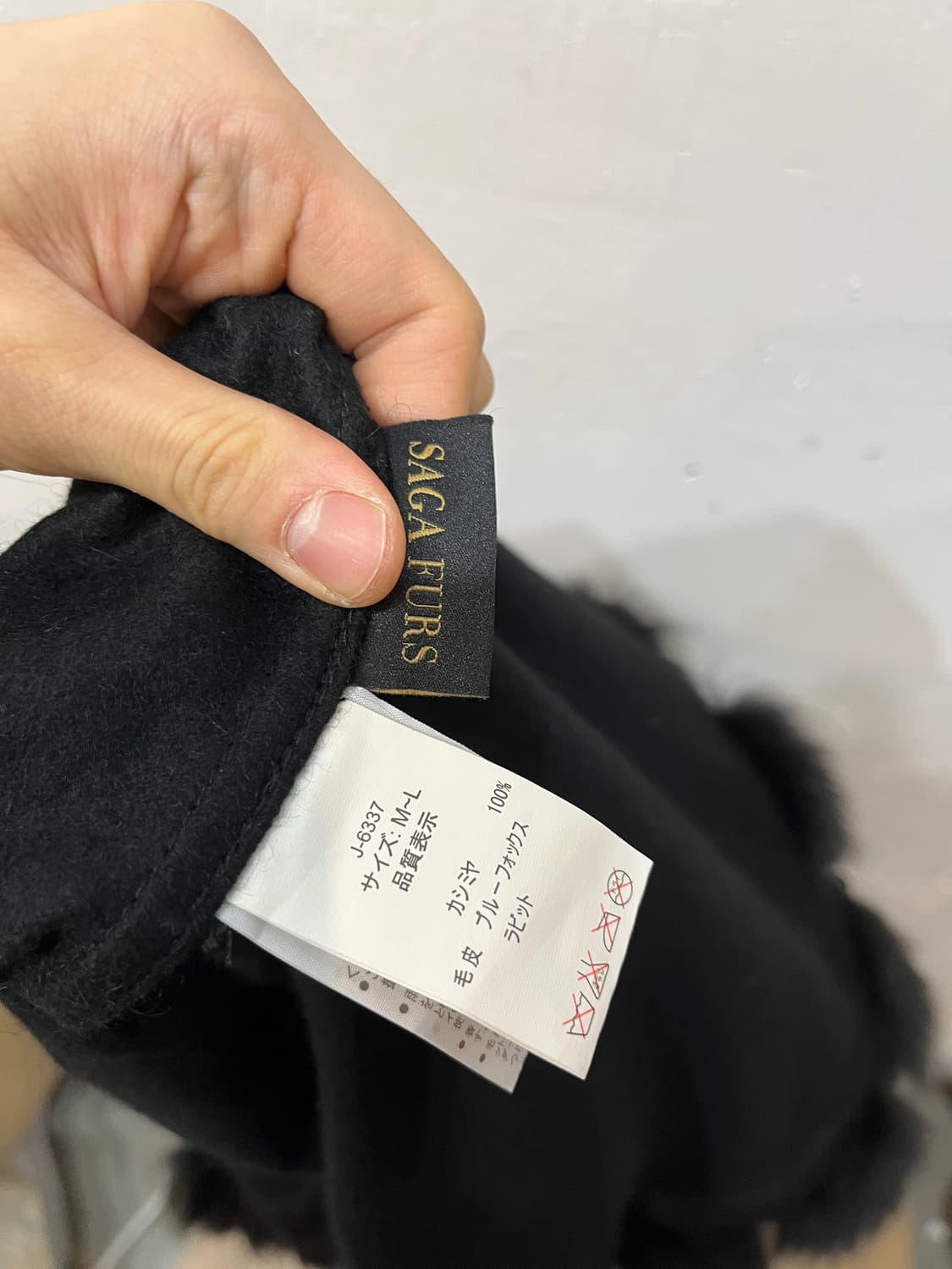 SAGA FURS 사가 퍼 캐시미어100% 케이프 상품이미지5