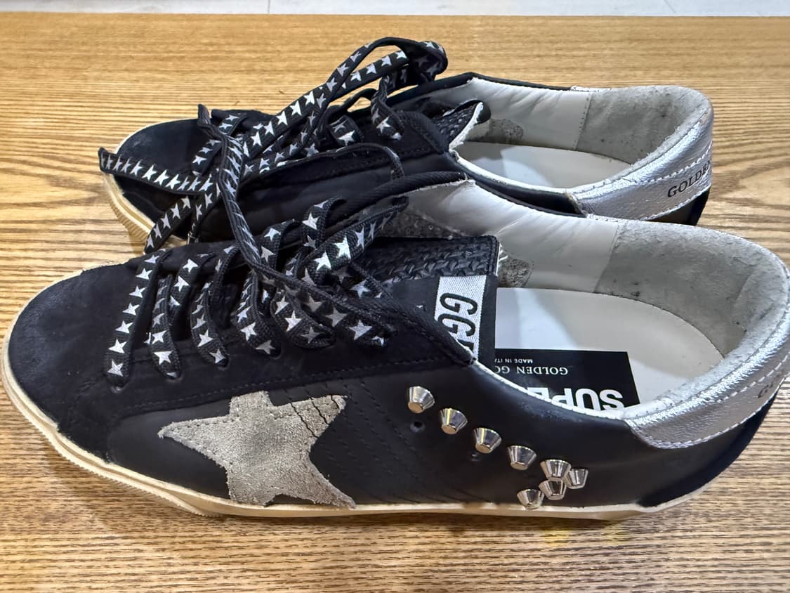 골든구스 슈퍼스타 블랙 스터드 스니커즈 240(36) 상품이미지3