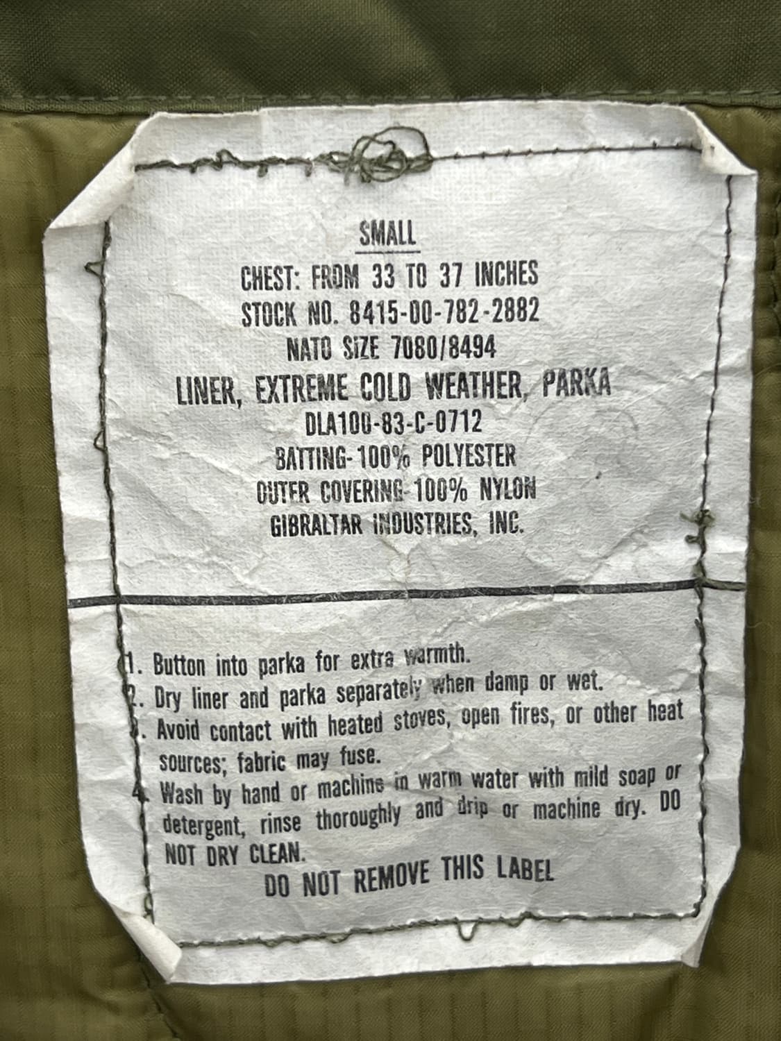 오리지널 미군 70s M-65 피쉬테일 파카 상품이미지7