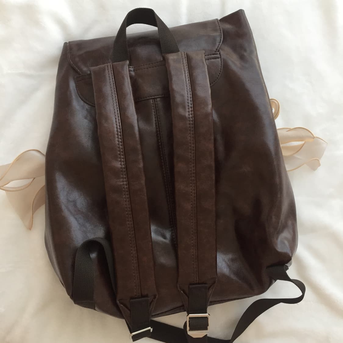 1회 착용) 오부니 브라운 백팩 상품이미지3