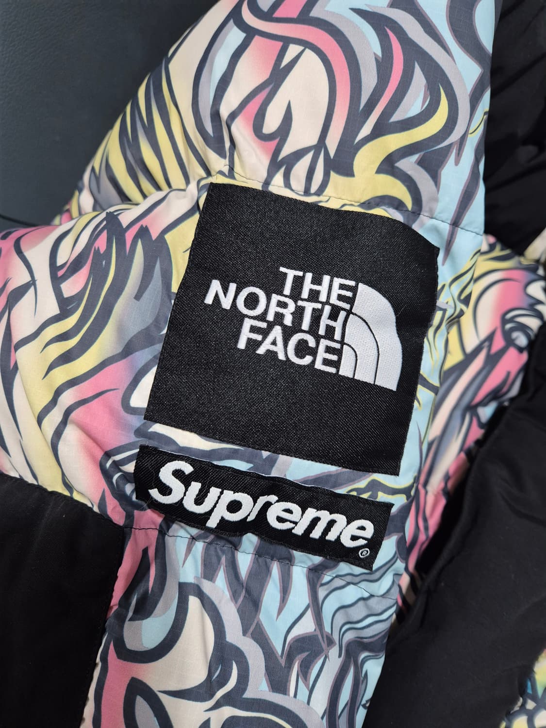 [XL] 노스페이스 X 슈프림 멀티컬러 드래곤 700 필 다운 패딩 상품이미지5