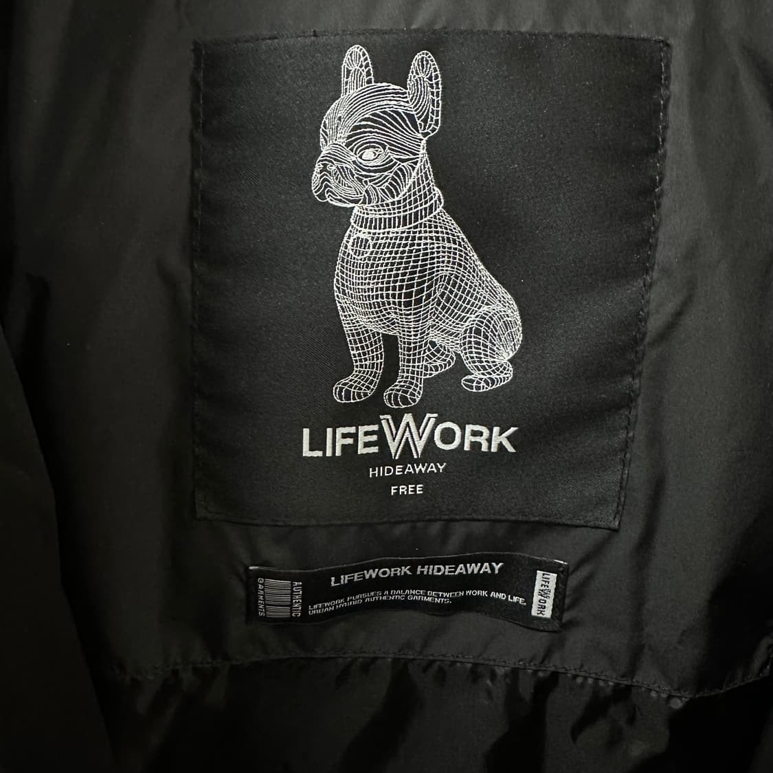 라이프워크 자가드 테이핑 오버핏 덕다운 자켓 점퍼 FREE 105 J27 상품이미지9