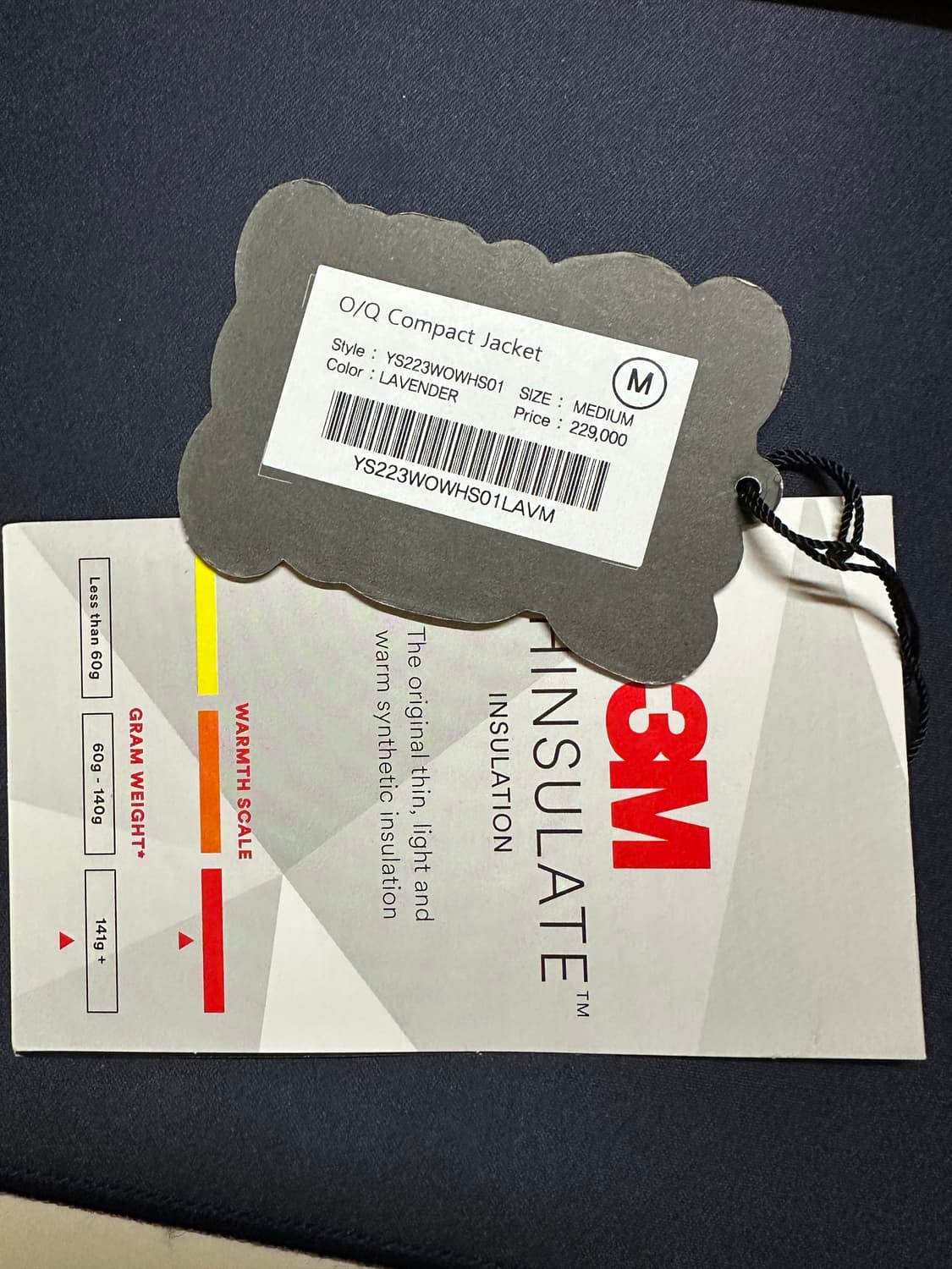 [M] 예스아이씨 O/Q Compact Jacket 상품이미지5