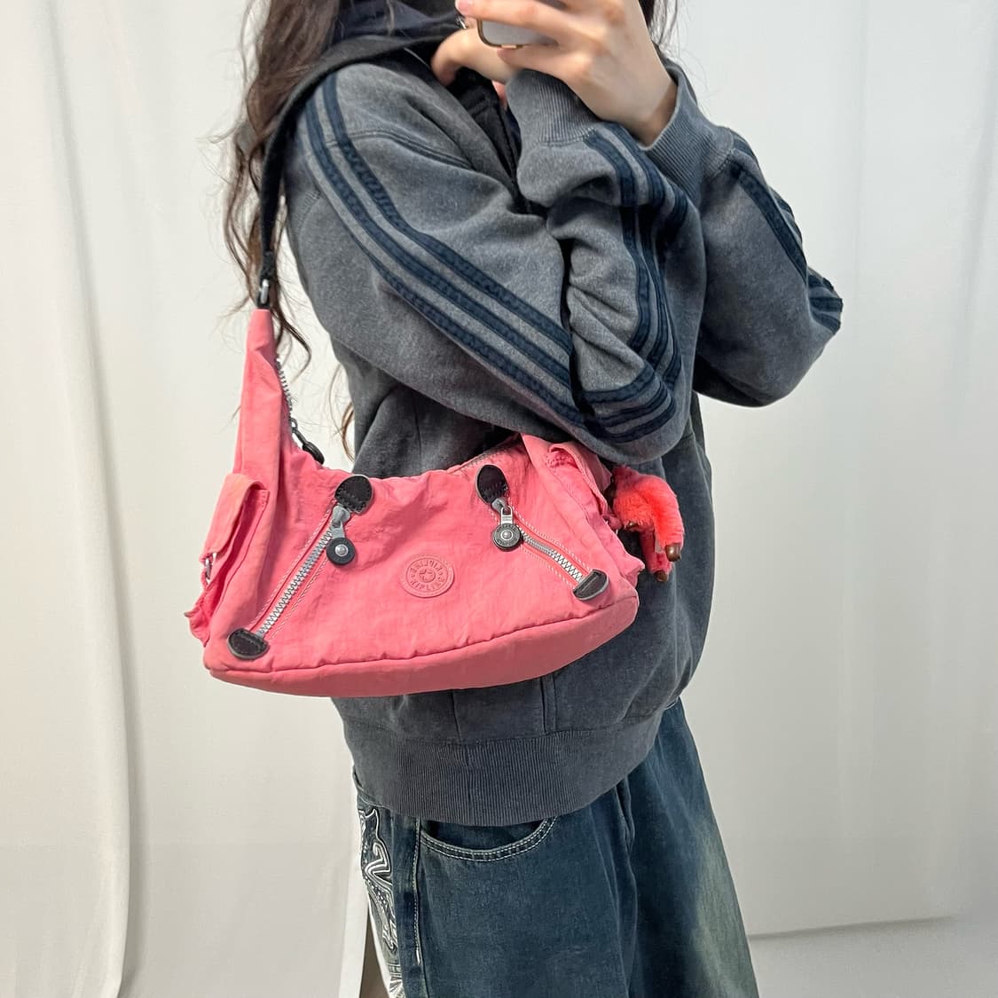 Kipling pink shoulder bag 상품이미지2