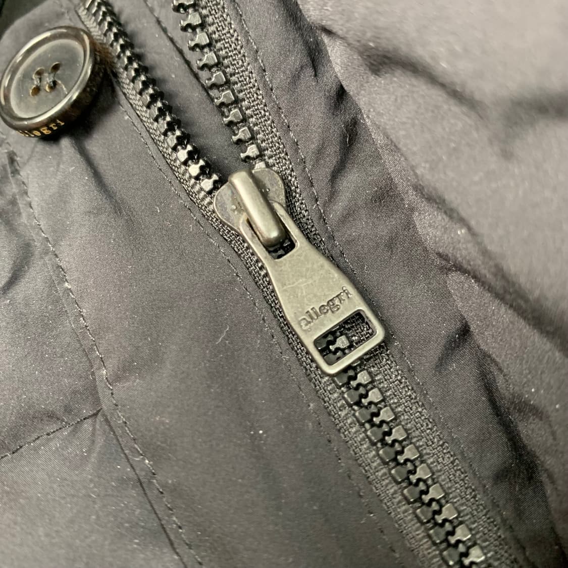 알레그리 니트 슬리브 구스다운 패딩 자켓 블랙 상품이미지3