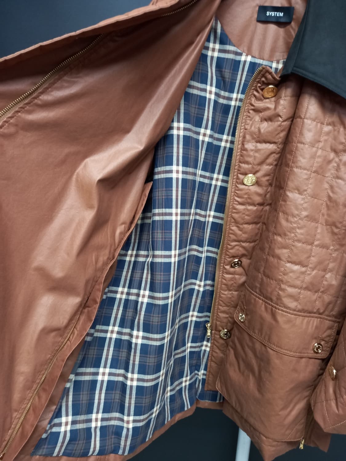 새 시스템 춘추동 퀄팅 루즈박시핏 롱 점퍼 55-77 상품이미지8