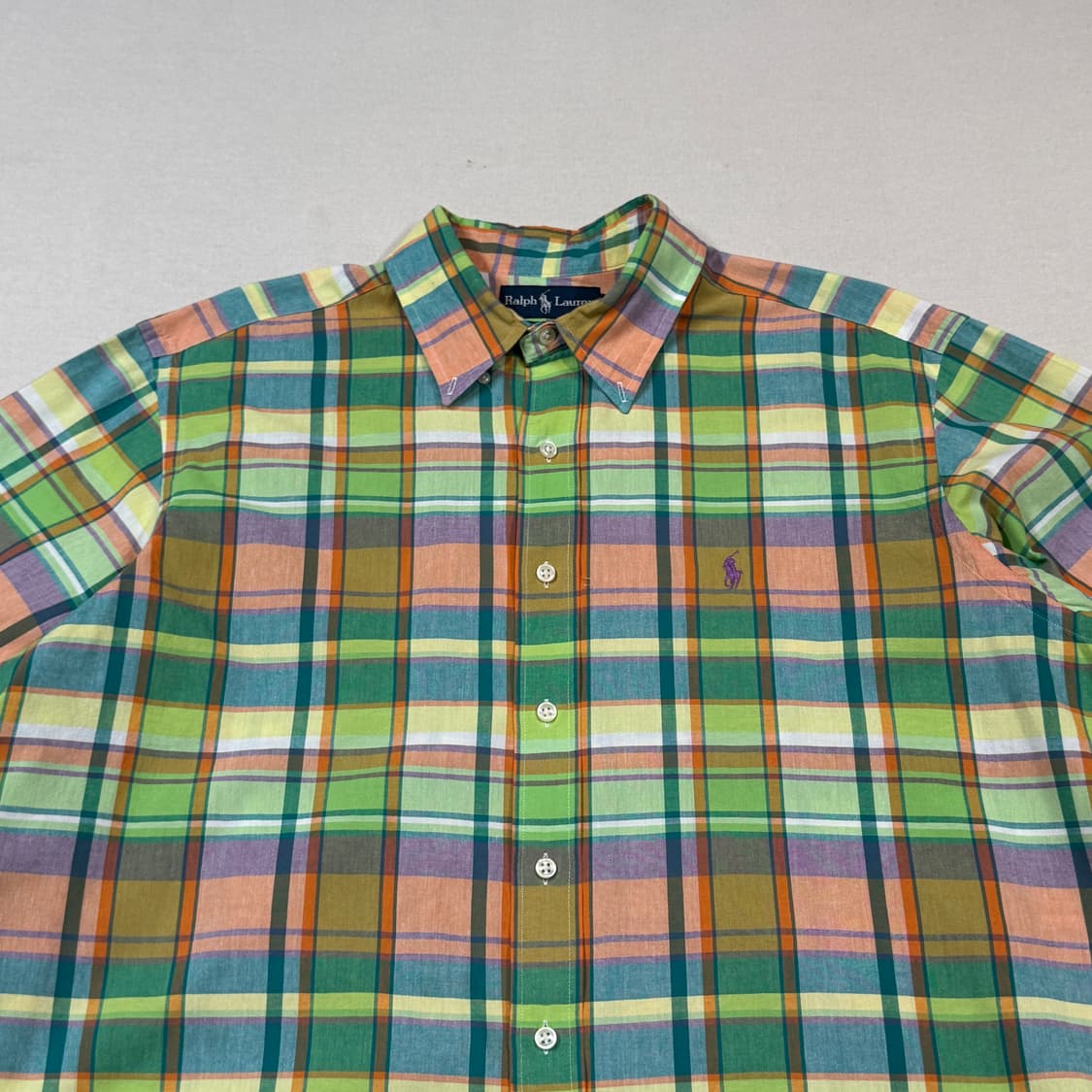XL) 폴로 랄프로렌 클래식핏 체크 반팔 셔츠 상품이미지3