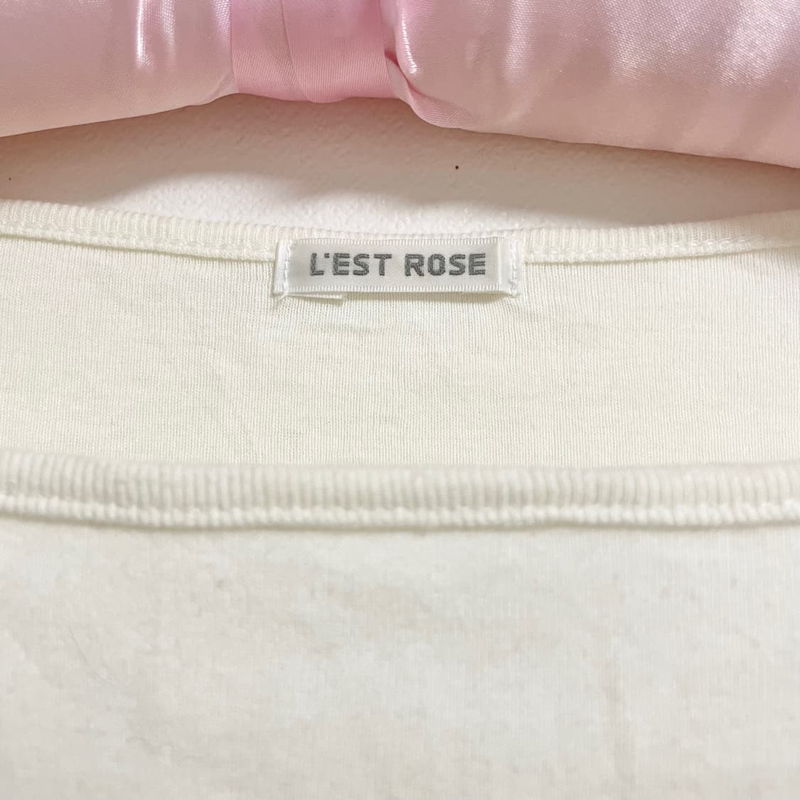 Lest rose 레스트로즈 프릴 로즈반팔 히메갸루 갸루 러블리 로걀탑 상품이미지5