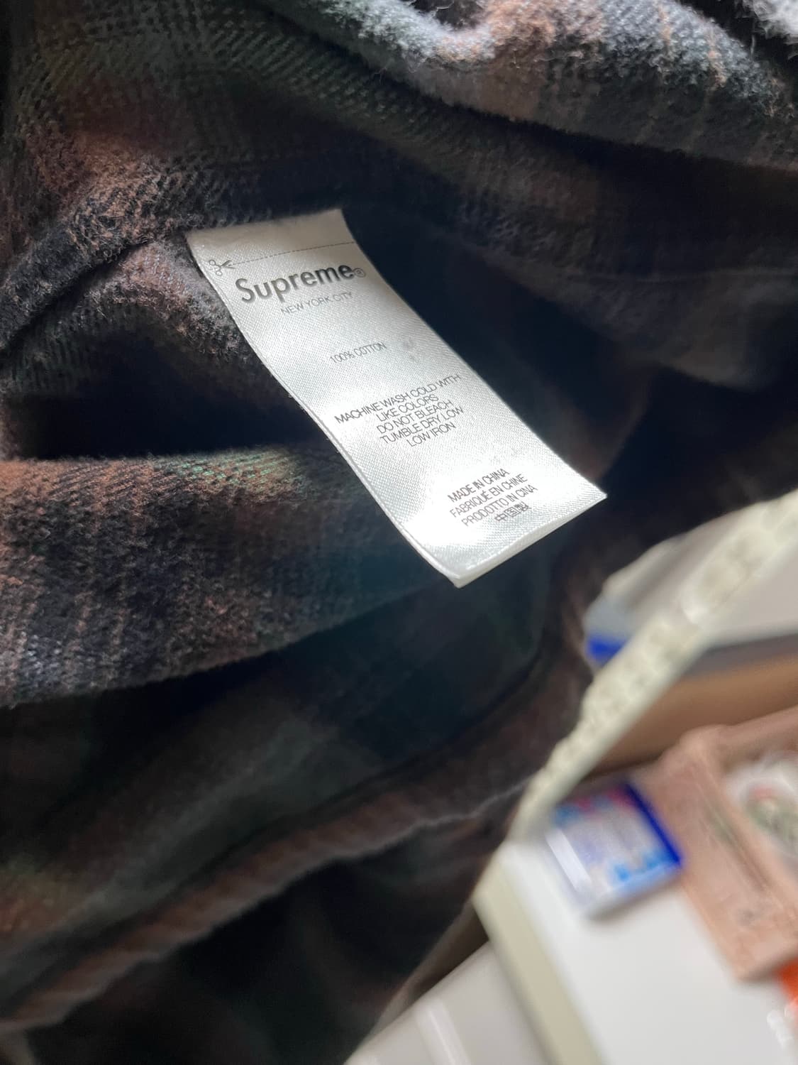 24s 슈프림 플란넬 셔츠 집업 상품이미지4