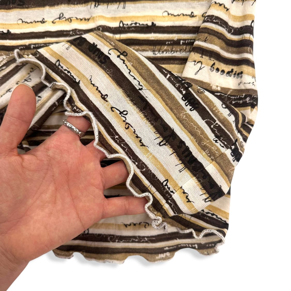 Grunge Lettering See Through T Shirt 상품이미지8