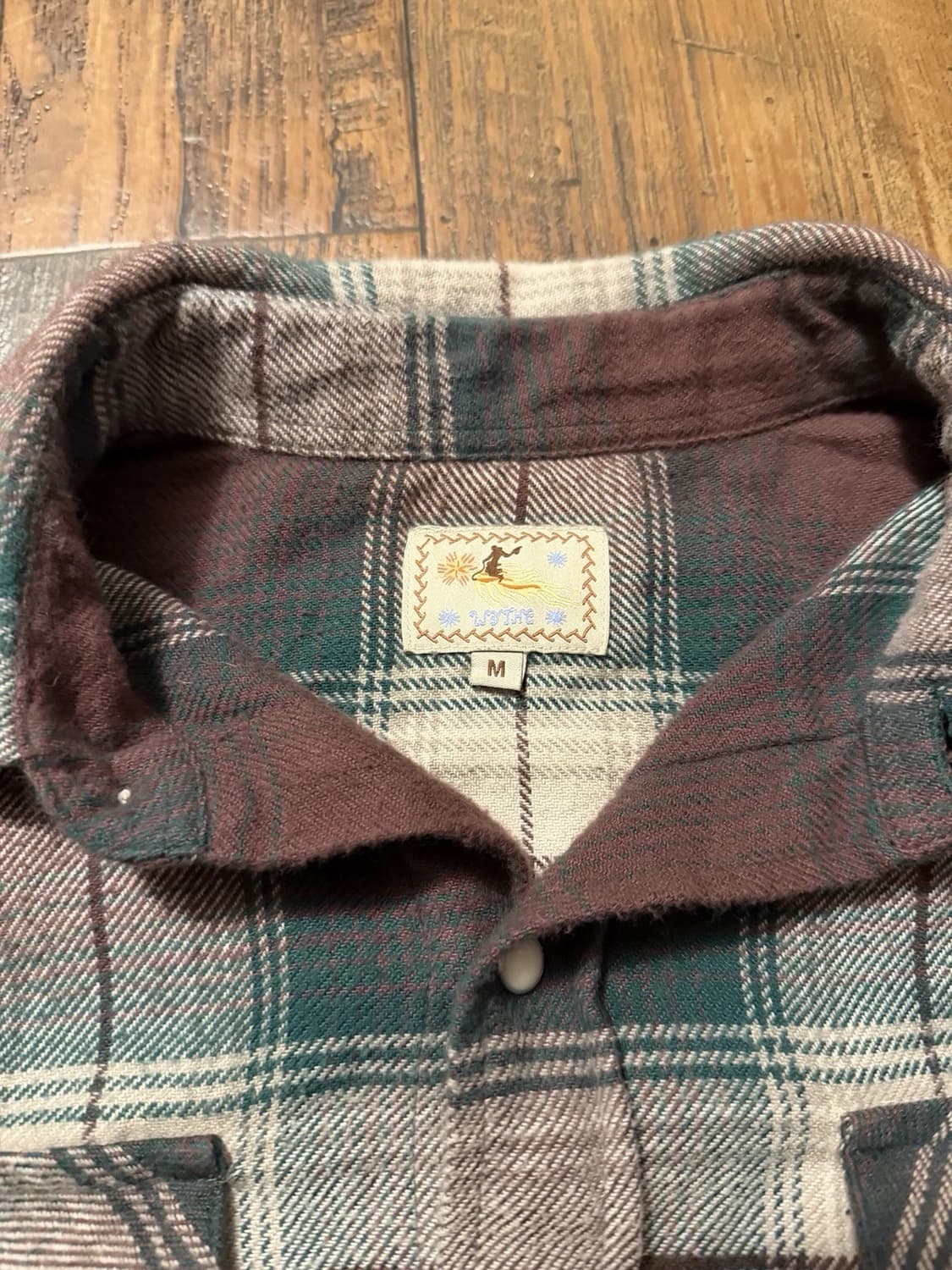 와이트 와시드 플란넬 워크셔츠 상품이미지3