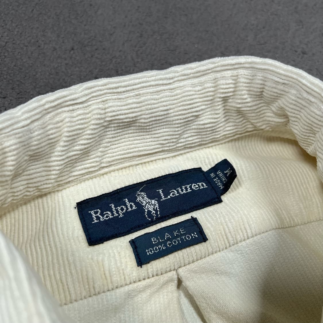폴로 아이보리 코듀로이 BLAKE 셔츠 상품이미지4