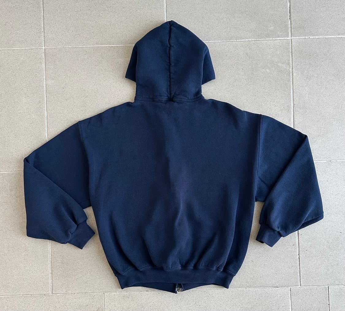 90s 빈티지 러셀 후드집업 네이비 L 상품이미지2