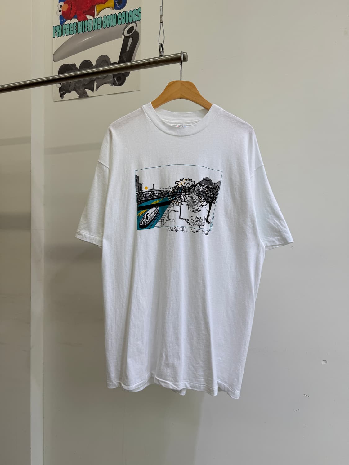 빈티지 HANES (Made in USA) 프린팅 티셔츠  상품이미지1