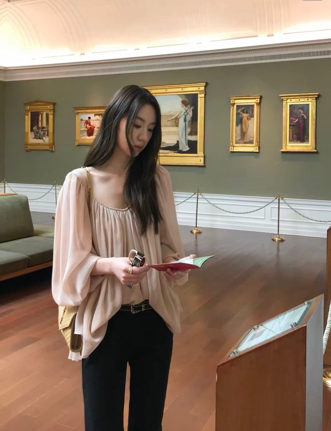 피치 쉬폰 블라우스  상품이미지1
