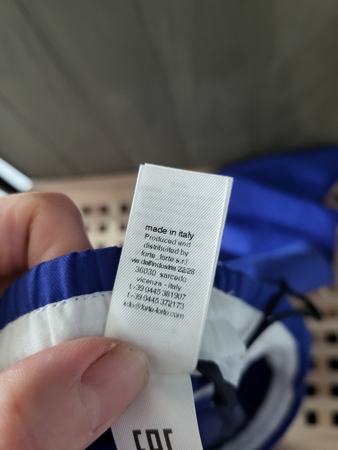포르테포르테 블루 면바지 상품이미지5
